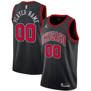 Chicago Bulls Jordan Brand Swingman Custom Premium Jersey Statement Edition Black