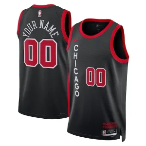 Chicago Bulls Nike Unisex 2023/24 Custom Swingman Jersey Trendy Black City Edition