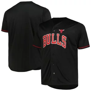 Chicago Trendy Bulls Profile Big & Tall Pop Jersey Black