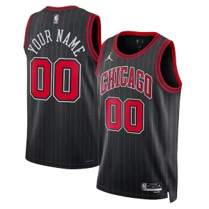 Chicago Trendy Bulls Jordan Brand Unisex 2022/23 Swingman Custom Jersey Statement Edition Black