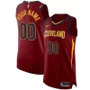 Cleveland Cavaliers Nike Authentic Elegant Custom Jersey Wine Icon Edition
