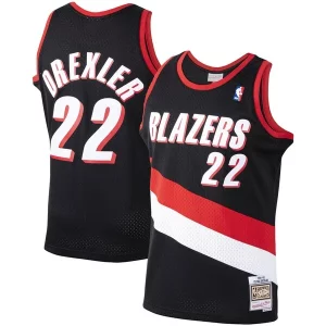 Clyde Drexler Portland Trail Blazers 1991/92 Hardwood Stylish Classics Swingman Jersey Black