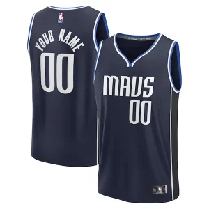 Dallas Mavericks Custom Fast Premium Break Jersey Statement Edition Navy/Blue