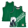 Dallas Mavericks Hardwood Classics Blown Out Fashion Jersey Elegant Green