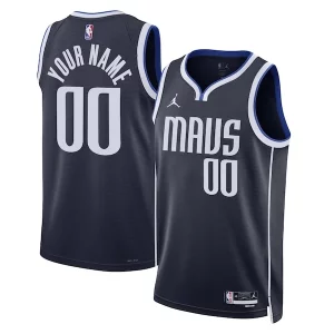 Dallas Mavericks Jordan Brand Unique Unisex 2022/23 Swingman Custom Jersey Statement Edition Navy