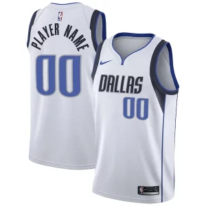 Dallas Mavericks Nike 2020/21 Swingman Custom Jersey Association Edition Trendy White