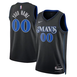 Dallas Mavericks Nike Unisex Chic 2023/24 Custom Swingman Jersey Black City Edition