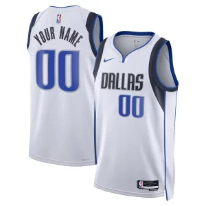 Dallas Mavericks Nike Unisex Swingman Custom Jersey Eye - catching White Association Edition