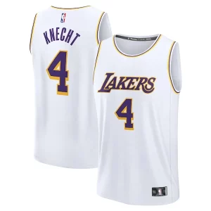 Dalton Knecht Los Angeles Lakers Fast Break Replica Player Jersey Association Stylish Edition White