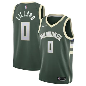 Damian Lillard Milwaukee Bucks Nike Unisex Gorgeous Swingman Player Jersey Icon Edition Hunter Green
