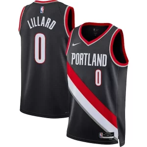 Damian Lillard Portland Gorgeous Trail Blazers Nike Unisex Swingman Jersey Icon Edition Black/White
