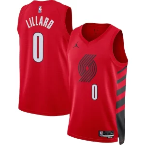 Damian Lillard Portland Trail Blazers Jordan Brand Unisex Trendy Swingman Jersey Statement Edition Red
