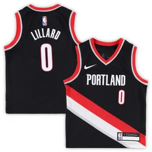 Damian Lillard Portland Trail Blazers Nike Chic Preschool Swingman Player Jersey Icon Edition Black