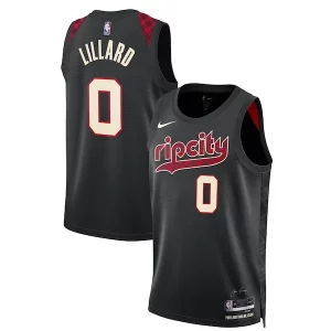 Damian Lillard Portland Trail Blazers Nike Unisex 2023/24 Swingman Jersey Black City Edition Unique