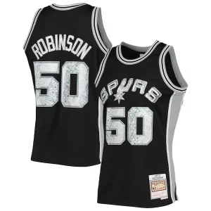 David Robinson San Antonio Spurs 1998/99 Hardwood Classics NBA 75th Anniversary Diamond Fabulous Swingman Jersey Black