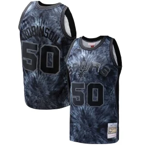 David Robinson San Antonio Spurs Hardwood Classics 1998/99 Fabulous Tie Dye Swingman Jersey Black