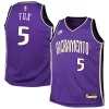De'Aaron Fox Chic Sacramento Kings Nike Youth 2024/25 Swingman Jersey Purple Classic Edition