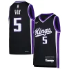 De'Aaron Fox Sacramento Kings Elegant Nike Youth Swingman Jersey Icon Edition Purple