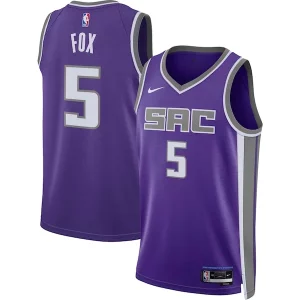 De'Aaron Fox Sacramento Kings Nike Unisex Swingman Jersey Icon Chic Edition Purple