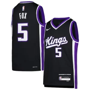 De'Aaron Fox Unique Sacramento Kings Nike Youth Swingman Jersey Icon Edition Purple