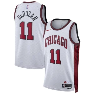 DeMar DeRozan Chicago Bulls Nike Unisex 2022/23 Swingman Jersey City Edition Elegant White