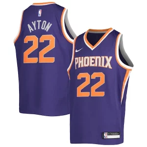 Deandre Ayton Phoenix Suns Nike Youth Eye - catching Swingman Jersey Icon Edition Purple/White