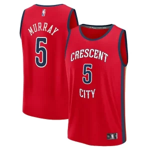 Dejounte Stylish Murray New Orleans Pelicans Youth Fast Break Replica Player Jersey Statement Edition Red