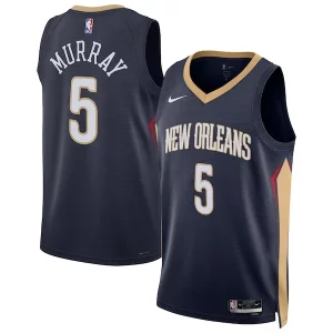 Dejounte Murray New Orleans Pelicans Nike Eye - catching Unisex 2024 Offseason Addition Nike Swingman Jersey Navy