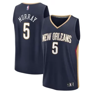 Dejounte Murray New Orleans Pelicans Youth Stylish Fast Break Replica Player Jersey Icon Edition Navy