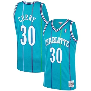 Dell Curry Charlotte Hornets 1992/93 Hardwood Classics Swingman Jersey Gorgeous Teal