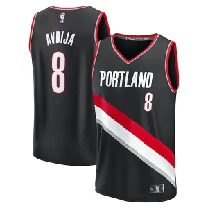Deni Avdija Portland Trail Blazers Fast Break Replica Player Jersey Icon Edition Black Eye - catching