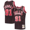 Dennis Rodman Chicago Elegant Bulls Hardwood Classics Swingman Jersey Black