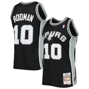 Dennis Rodman San Antonio Spurs Eye - catching 2001/02 Hardwood Classics Swingman Jersey Black