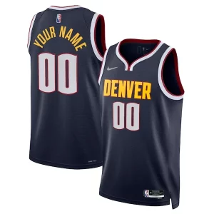 Denver Nuggets Nike 2021/22 Diamond Swingman Custom Jersey Icon Edition Navy Chic