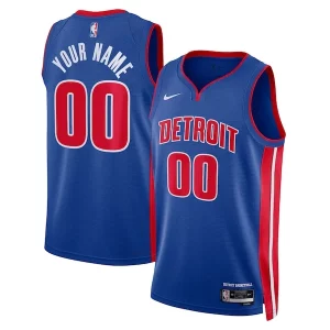 Detroit Pistons Nike Unisex Swingman Custom Jersey Blue Icon Edition Gorgeous