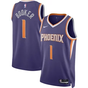 Devin Booker Phoenix Suns Gorgeous Nike Unisex Swingman Jersey Icon Edition Purple/White