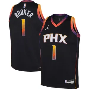 Devin Booker Phoenix Suns Jordan Brand Youth Swingman Jersey Statement Eye - catching Edition Black