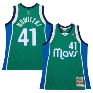 Dirk Nowitzki Dallas Mavericks 2004/05 Hardwood Classics Authentic Jersey Chic Green