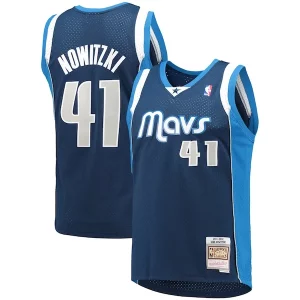 Dirk Nowitzki Unique Dallas Mavericks 2011/12 Hardwood Classics Swingman Jersey Navy