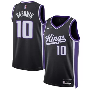 Domantas Sabonis Sacramento Kings Elegant Nike Unisex Swingman Jersey Association Edition Black