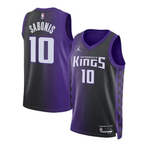 Domantas Sabonis Elegant Sacramento Kings Jordan Brand Unisex Swingman Jersey Statement Edition Purple