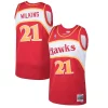 Dominique Wilkins Atlanta Hawks 1986/87 Stylish Hardwood Classics Swingman Jersey Red