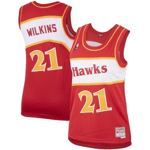 Dominique Wilkins Atlanta Hawks Women's Hardwood Classics Swingman Gorgeous Jersey Red