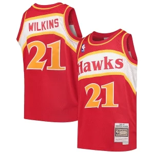 Dominique Wilkins Atlanta Hawks Youth 1986/87 Hardwood Classics Swingman Premium Throwback Jersey Red
