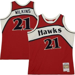 Dominique Wilkins Eye - catching Atlanta Hawks 1986/87 Hardwood Classics Off Court Swingman Jersey Red