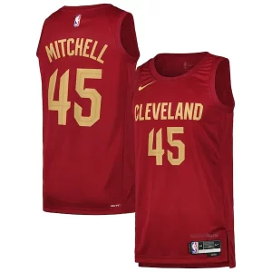 Donovan Mitchell Cleveland Cavaliers Nike Swingman Player Elegant Jersey Icon Edition Wine