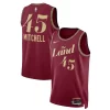 Donovan Mitchell Cleveland Cavaliers Nike Unisex Premium 2023/24 Swingman Jersey Wine City Edition