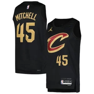 Donovan Mitchell Stylish Cleveland Cavaliers Jordan Brand Swingman Player Jersey Statement Edition Black