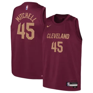 Donovan Mitchell Trendy Cleveland Cavaliers Nike Youth Swingman Jersey Icon Edition Wine