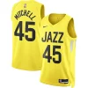 Donovan Mitchell Utah Jazz Fabulous Nike Unisex Swingman Jersey Icon Edition Gold